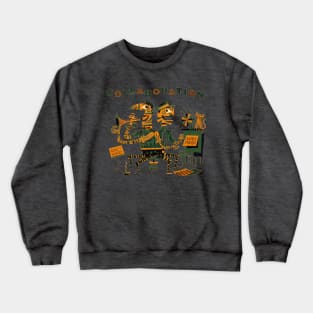 Jazz Mid Century Modern Cat Crewneck Sweatshirt